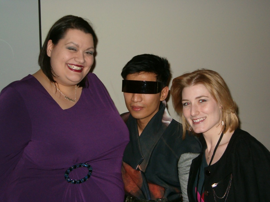 Sarah Conley of StyleItOnline, Bryanboy, and me! 