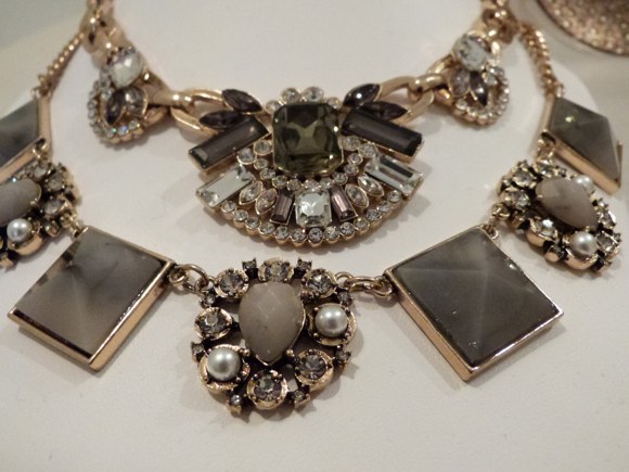 beth chunky chain statement necklace & audrey necklace