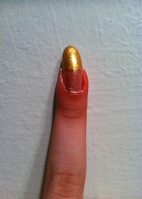 step 2 gold ombre