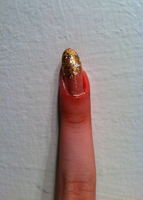 step 3 gold ombre