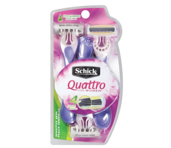 schick quattro for women sensitive skin