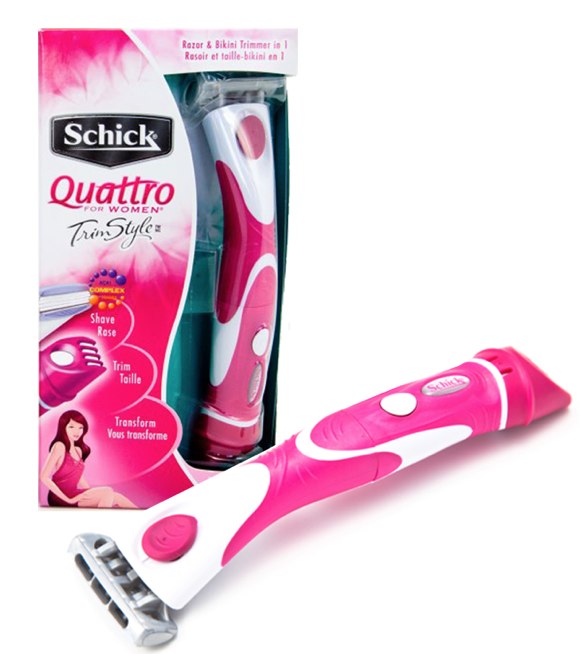 schick quattro for women trimstyle pink