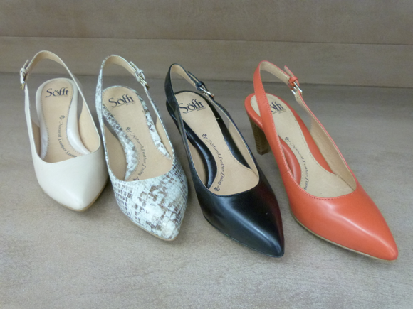 sofft slingback rounded toe pumps