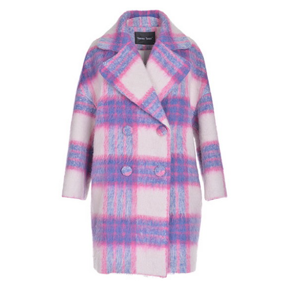 [Freya Stores Rena Tartan Oversize Coat, $99]