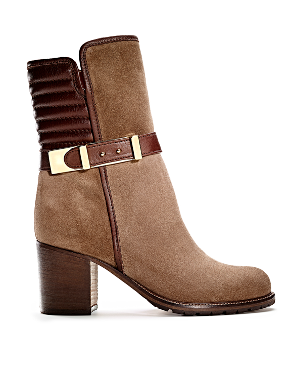 Leather Suede Buckle Boot MA