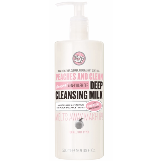 soap and glory peaches and clean deep cleansing milk
