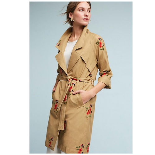 anthropologie trench