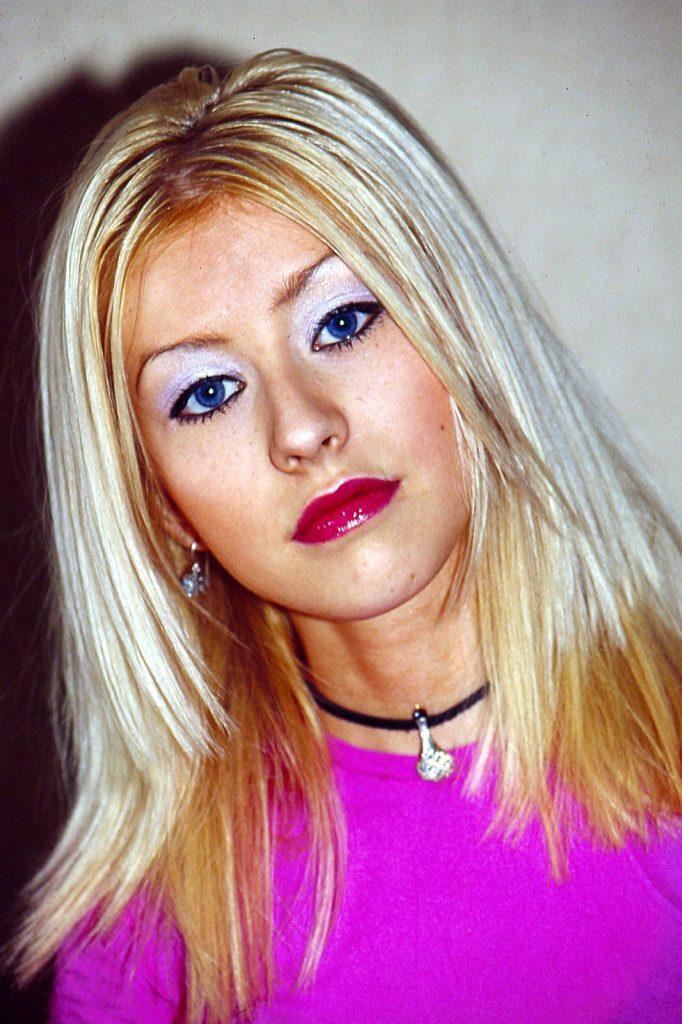 Metallic Eye Shadow on Christina Aguilera