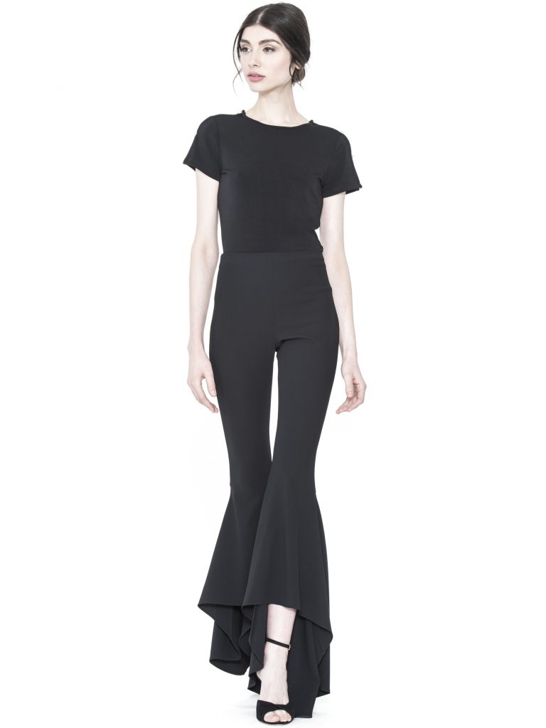 Alice and Olivia Jinny High Low Flare Pant